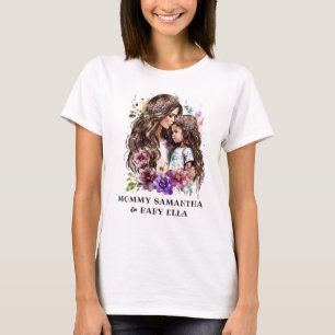 Adorable Mum and Daughter Bond (7) T-Shirt