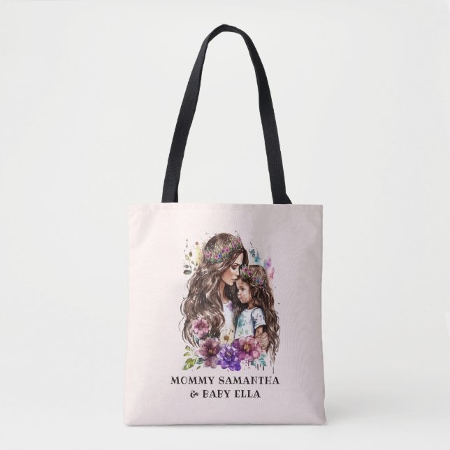 Adorable Mum and Daughter Bond (7) Tote Bag (Front)