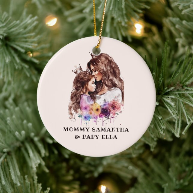 Adorable Mum and Daughter Bond (8) Ceramic Tree Decoration (Tree)