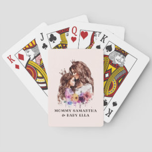 Adorable Mum and Daughter Bond (8) Playing Cards