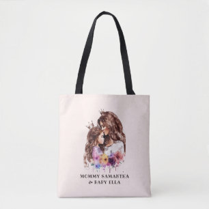 Adorable Mum and Daughter Bond (8) Tote Bag