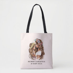 Adorable Mum and Daughter Bond (9) Tote Bag