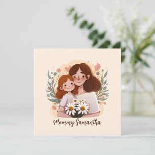 Adorable Mum and Daughter Bond - Floral Frame (2)