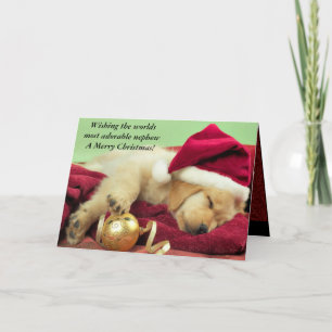 Adorable Nephew Christmas Card