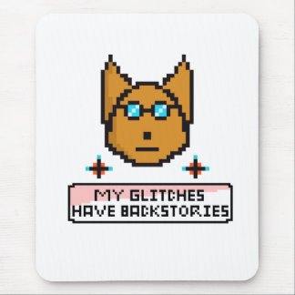 Adorable Nerd Puppy with Glasses Mouse Mat