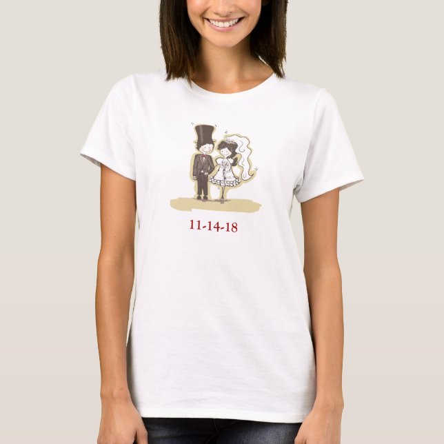 Adorable Newlyweds T-Shirt (Front)