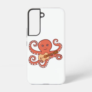 Adorable Octopus Playing Acoustic Guitar Cartoon Samsung Galaxy Case