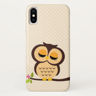 Adorable Orange Owl iPhone X Case