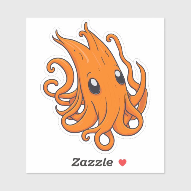 Adorable Orange Squid (Sheet)