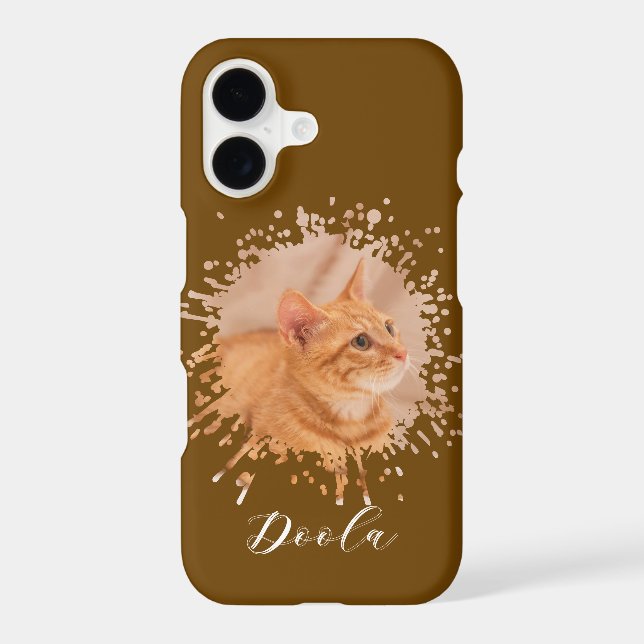 Adorable Orange Tabby Cat Photo Personalized (Back)