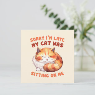 Adorable Orange Tabby Cat- Sorry I'm Late