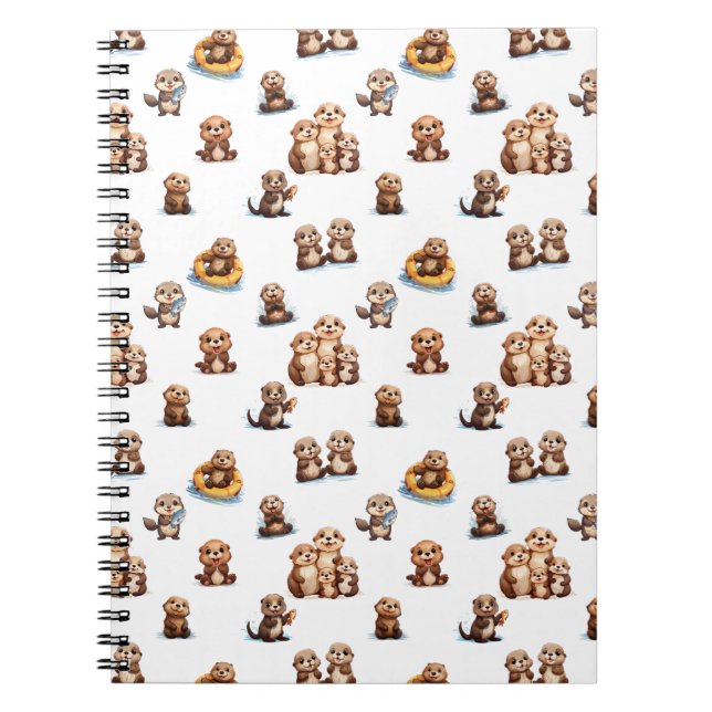 Adorable Otters! Notebook (Front)