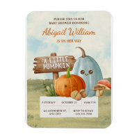 Adorable Our Little Pumpkin Baby Shower Invitation