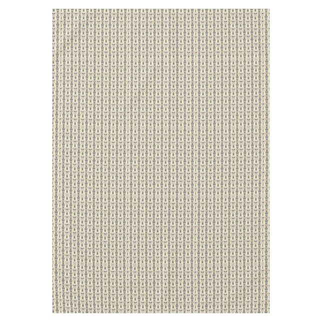 Adorable Owls Pattern on Light Yellow Background Tablecloth (Front)