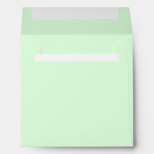 Adorable Pale Mint Green Envelopes (Back (Bottom))