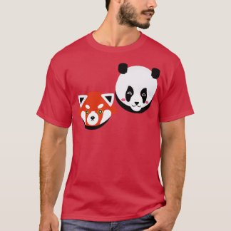Adorable Panda and Red Panda 2 T-Shirt