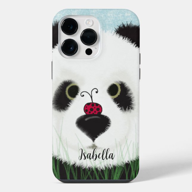 Adorable Panda Bear iPhone Case (Back)
