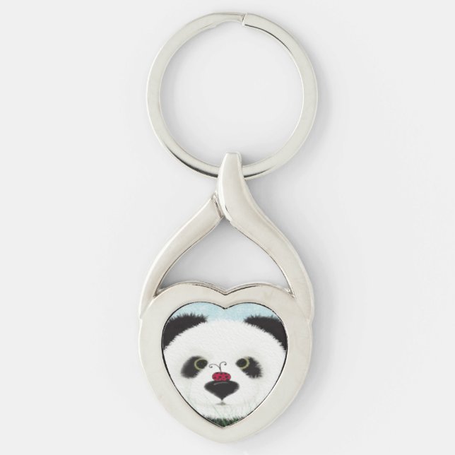 Adorable Panda Bear Key Ring (Front)