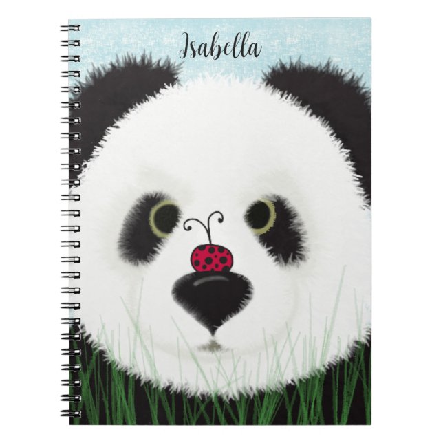 Adorable Panda Bear Notebook (Front)