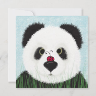 Adorable Panda Bear Thank You Card