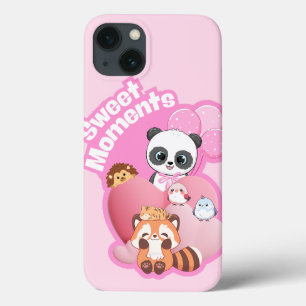 Adorable Panda & Friends Design iPhone 13 Case