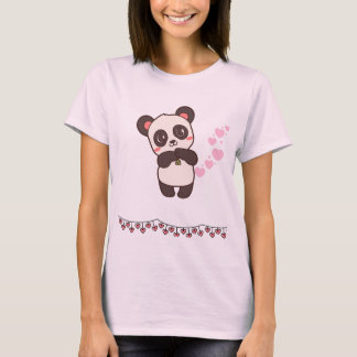 Adorable Panda Hug - Pink Delight T-Shirt