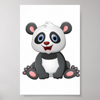 Adorable Panda Illustration | Printable Poster