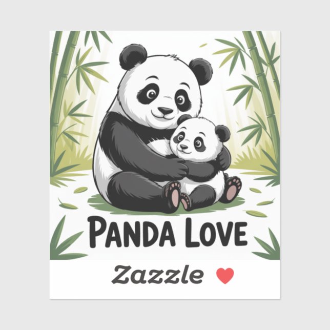Adorable Panda Love Back to School  (Sheet)