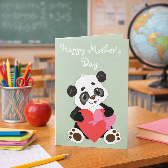 Adorable Panda Mother’s Day Card (Creator Uploaded)