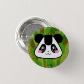 Adorable Panda Rice Ball Button (Front & Back)