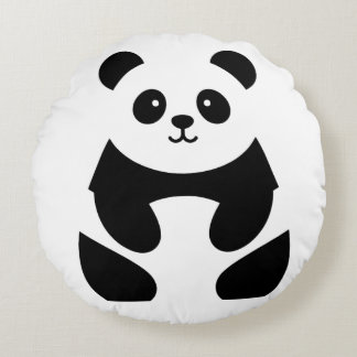 adorable panda round cushion