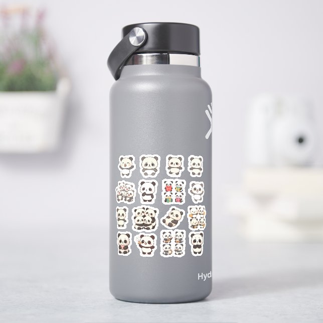 Adorable Panda Vinyl Sticker (HydroFlask)