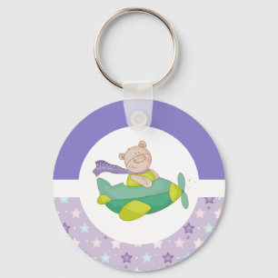 Adorable Pastel Teddy Bear Keychain
