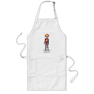 Adorable Pastel Zombie - Cute Halloween Long Apron