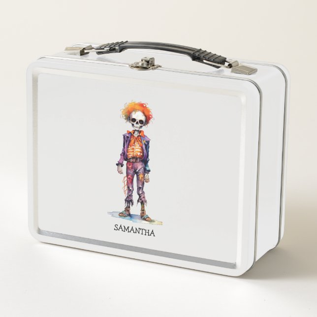 Adorable Pastel Zombie - Cute Halloween Metal Lunch Box (Front)