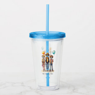 Adorable Pastel Zombie Trio - Cute Halloween (2) Acrylic Tumbler