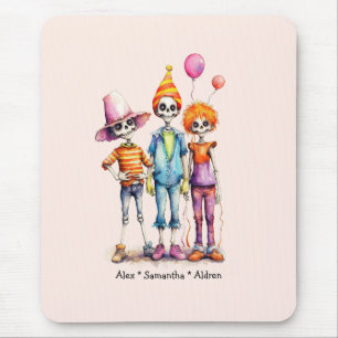Adorable Pastel Zombie Trio - Cute Halloween (3) Mouse Mat