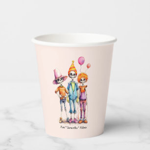 Adorable Pastel Zombie Trio - Cute Halloween (3) Paper Cups