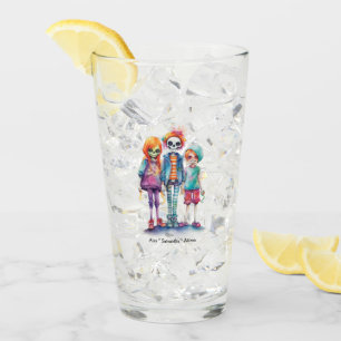 Adorable Pastel Zombie Trio - Cute Halloween Glass