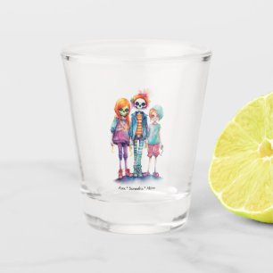 Adorable Pastel Zombie Trio - Cute Halloween Shot Glass