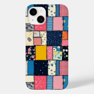 Adorable Patchwork Design, Playful Pattern Case-Mate iPhone 14 Case