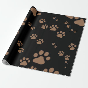 Adorable Paw Print Pattern Wrapping Paper