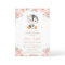 Adorable Penguin Blush Floral Girl Baby Shower 