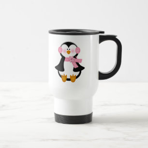adorable Penguin Travel Mug