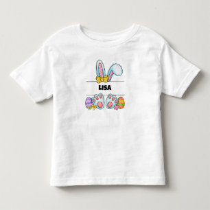 Adorable Personalised Easter Bunny Toddler T-Shirt
