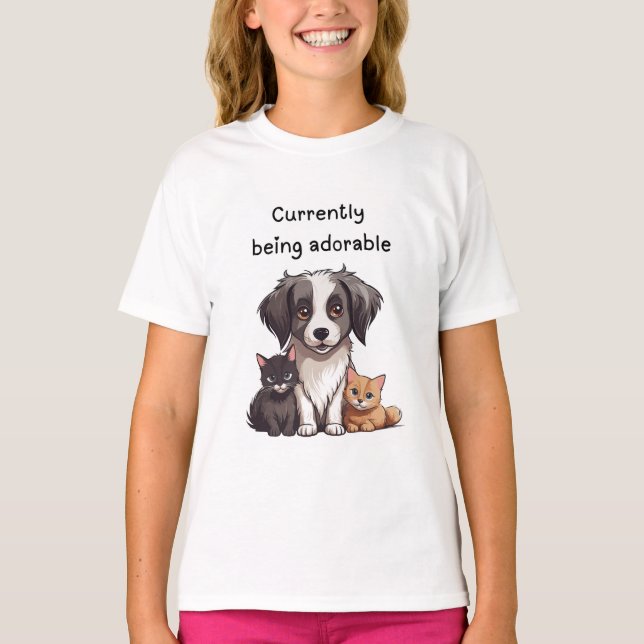 Adorable pets  T-Shirt (Front)