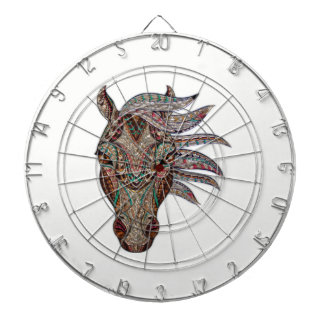 Adorable pfergekopf metallised horse head dartboard