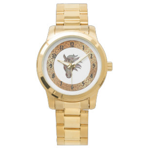 Adorable pfergekopf  metallised horse head watch
