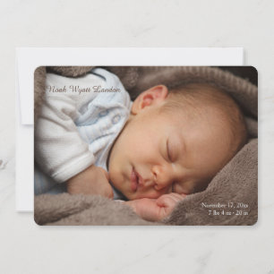 Adorable Photo Birth Announcement