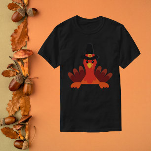 Adorable Pilgrim Turkey Thanksgiving T-Shirt